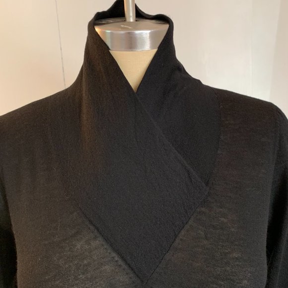 100% superfine Cashmere sweater, Black, size 2 - Picture 2 of 4